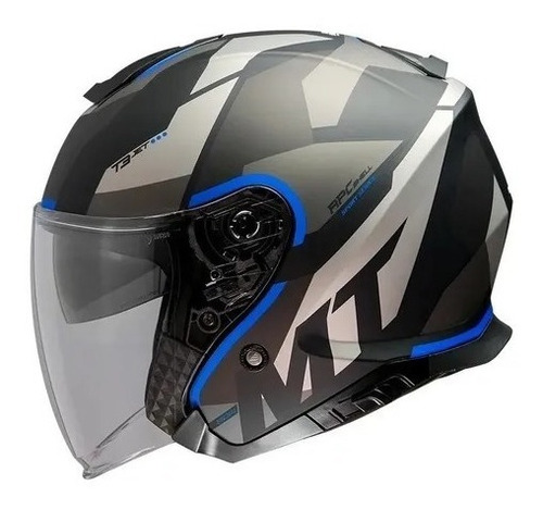 Casco Abierto Mt Helmets Thunder 3 Sv Jet A7 Doble Visorrpm®