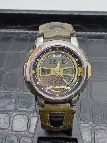 Casio Aqf-100 Reloj De Pulsera Deportivo Con Cronógrafo