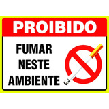 Placa  Decorativa Quadrinho Proibido Fumar