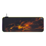 Mouse Pad Gamer Dgx Usb Led Rgb Xl 70x30 Mod2 / Tecnocenter Color Naranja