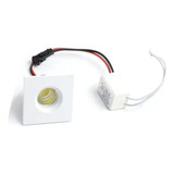 Kit 10 Mini Spot 3w Luz Quente Led Embutir Sanca Gesso 3000k Cor Carcaça Branca 110/220v Bivolt