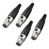 Xmsjsiy Mini Conector Xlr De 3 Pines, Adaptador Ta4f, Conect