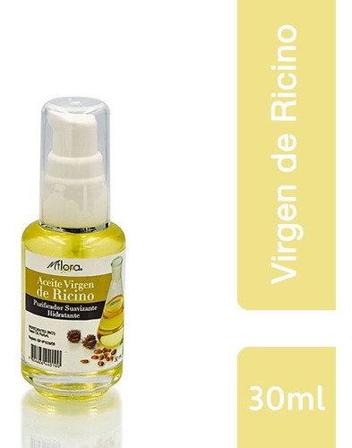 Aceite Virgen De Ricino Para Pelo Y Pestañas Miflora 30ml