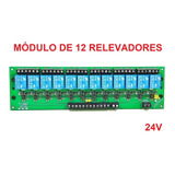 Módulo 12 Relevadores 24v 10a Cn Optoacopladores Plc Arduino