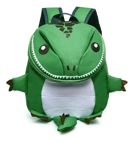 Mochila Escolar Para Niños Diseño Dinosaurio 3d Bolso De Viaje Bolsa Para Playa