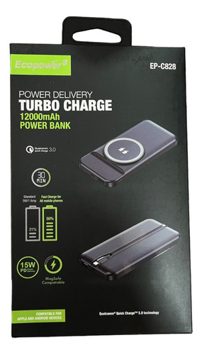 Powerbank Smart Charge Original 12000mah Ecopower Ep-c828