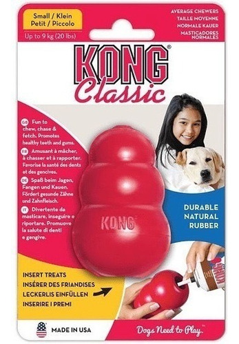 Juguete Kong Classic Interactivo Perro - Talla S