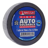 Cinta Autosoldable Alta Tension 19mm Negro 2m Tacsa 