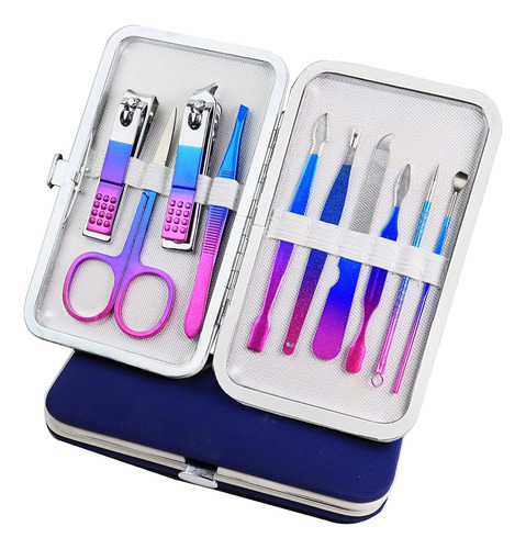 Kit Set Cortauñas Manicure Pedicure 10 Piezas Profesional