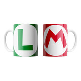 Taza Mario Luigi Cerámica Importada