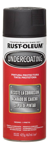 Undercoating Protector De Caucho Rust Oleum 425grs Color Negro
