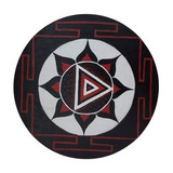 Yantra Da Deusa Kali 20cm Com Suporte De Mdf Hinduismo Wicca