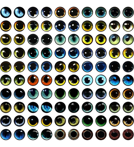 100pcs Ojos De Cristal Hacer Muñecos De Arcilla, Escul...