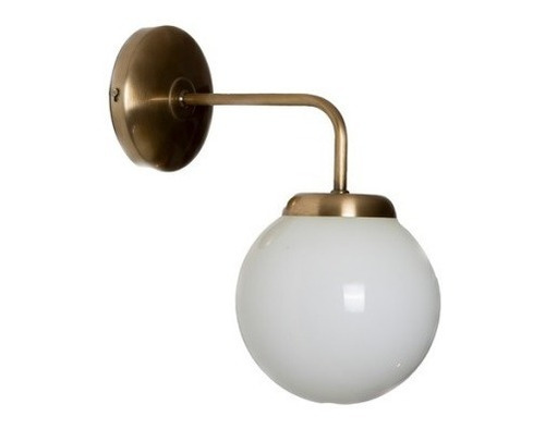 Aplique Pared Globo Vidrio Gm Lamps