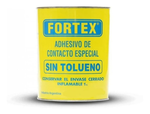 Adhesivo Cemento De Contacto Fortex 4 Litro Sin Tolueno