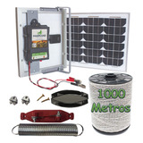 Energizador De Cerca Eletrica Rural Kit Solar Completo