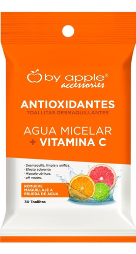 Toallita Desmaquillante Agua Micelar Vitamina C 30p By Apple