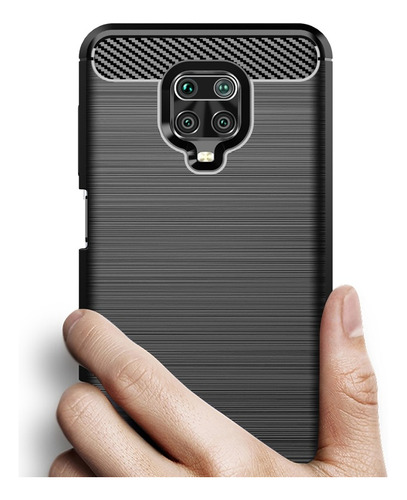 Capa Capinha Para Xiaomi Redmi Note 9s / Note 9 Pro Carbono