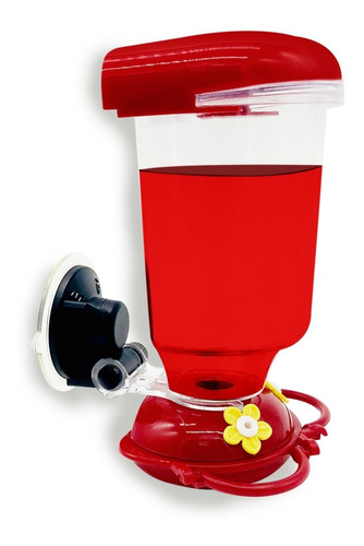 Bebedero Colibri Con Ventosa Para Ventana 625 Ml Redkite