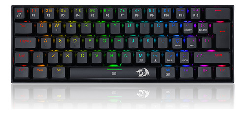 Teclado Redragon Dragonborn 60% Rgb Preto Switch Brown Abnt2