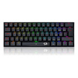 Teclado Gamer Mecânico Redragon Dragonborn K630rgb-1 Cor De Teclado Preto Idioma Português Brasil