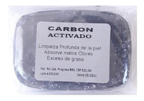 Jabón Artesanal Carbón Activado (limpieza, Exceso Grasa)