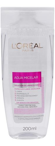 Agua Micelar Limpieza Facial 5 En 1 200 Ml 3c