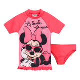 Remera Manga Corta + Bombacha Disney Minnie Prot Solar Uv50