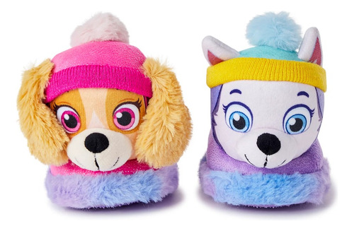 Pantuflas 3d Paw Patrol Sky Y Everest Cómodas Para Niña 