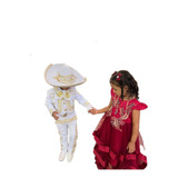 Traje De Charro Virgen  T4 Sombrero Camisa  Moño Cinto Botin