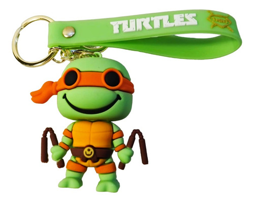 Tortugas Ninja Llavero Miguel Angel Tmnt Nickelodeon