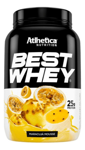 Suplemento Em Pó Atlhetica Nutrition  Best Whey Best Whey Proteínas Best Whey Sabor  Maracujá Mousse Em Pote De 900g