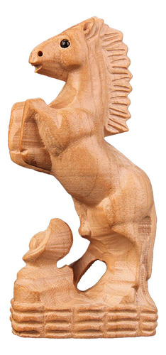 Estatua De Caballo De Madera Tallada A Mano, Estatuilla De