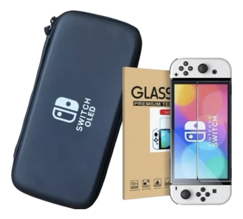 Estuche Protector Duro + Lámina Nintendo Switch Oled