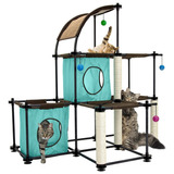 Mueble Rascador Con Juguetes Para Gato Kitty City