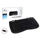 Mini Teclado Multimidia Usb Para Pc Notebook Padrao Abnt2 Br