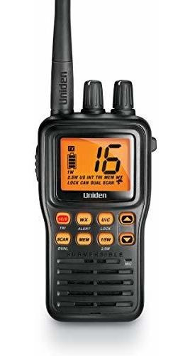 Radio Marino De 2 Vias Uniden Mhs75 1/2.5/5 Watts -negro