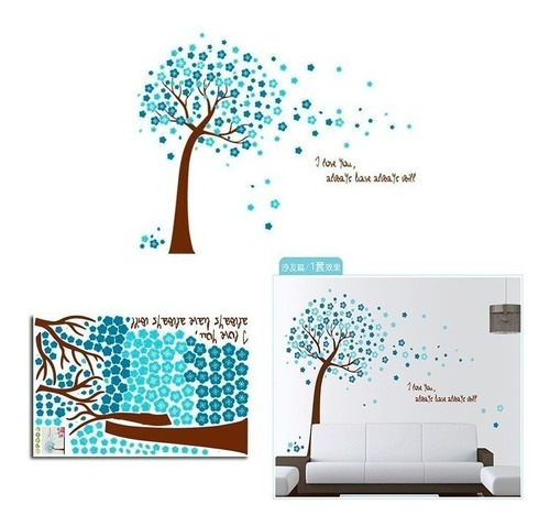 Vinilo Adhesivo Decorativo Para Pared Ramas Arboles Paisajes