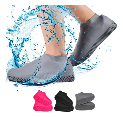 Cubiertas De Zapatos Impermeables Reutilizables Lluvia Cubre