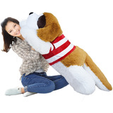 Perro San Bernardo Peluche 1 Metro Gigante Grande +sueter