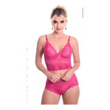  Kiit Com 10 Conjuntos Cropped De Renda Baby Dool De Renda Tendência Soutien Sem Bojo Com Forro Moda Feminina Lingerie