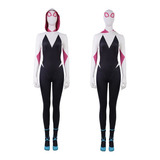 Spiderman Gwen Stacy Ropa Ajustada Mono Traje Cosplay Adulto