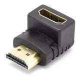 Adaptador Conector Hdmi Macho- Hembra 90 Grados Esquina 