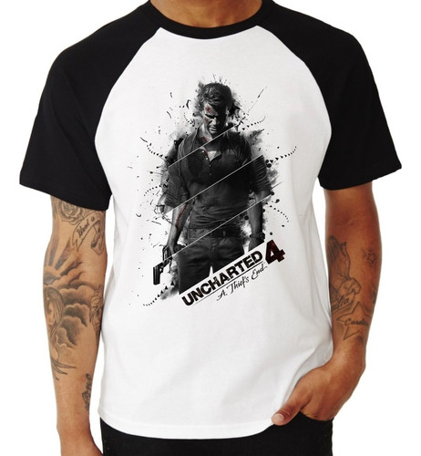 Remera, Uncharted 4 A Thief's End, Remeras Gamer, Ps4, Fenix