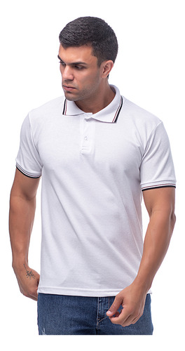 Camisa Gola Polo Masculina Básica Blusa Malha Piquet