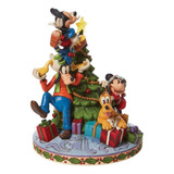 Pino Navidad Árbol Animado Led De Disney Con Luces Música