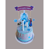 Topper Para Torta - Frozen X10 Piezas - Personalizado