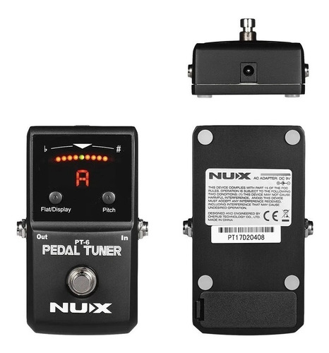 Pedal Nux Afinador Pt-6 Tuner Para Guitarra