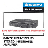 Esquema Amplificador Sanyo  Plus A35 A 35  Via Email