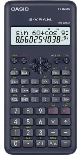 Calculadora Científica 240 Funções Fx-82ms Casio Com Capa